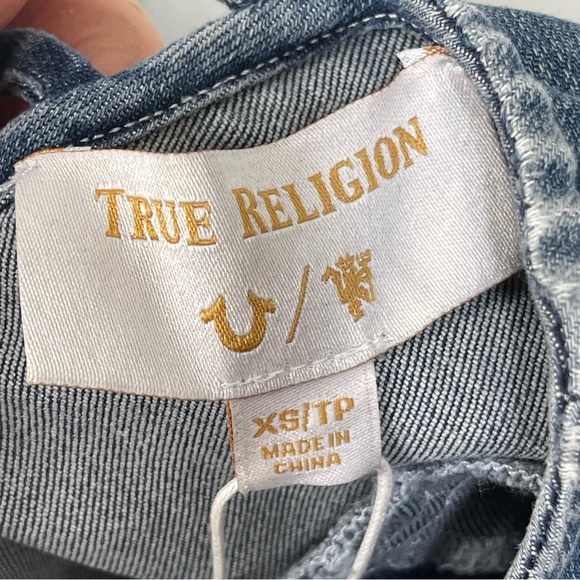 True Religion New With Tags Manchester United Indigo Long Sleeve Bodysuit XS - Picture 9 of 10